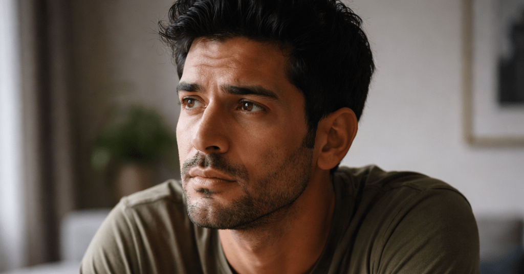 Hombre pensativo
